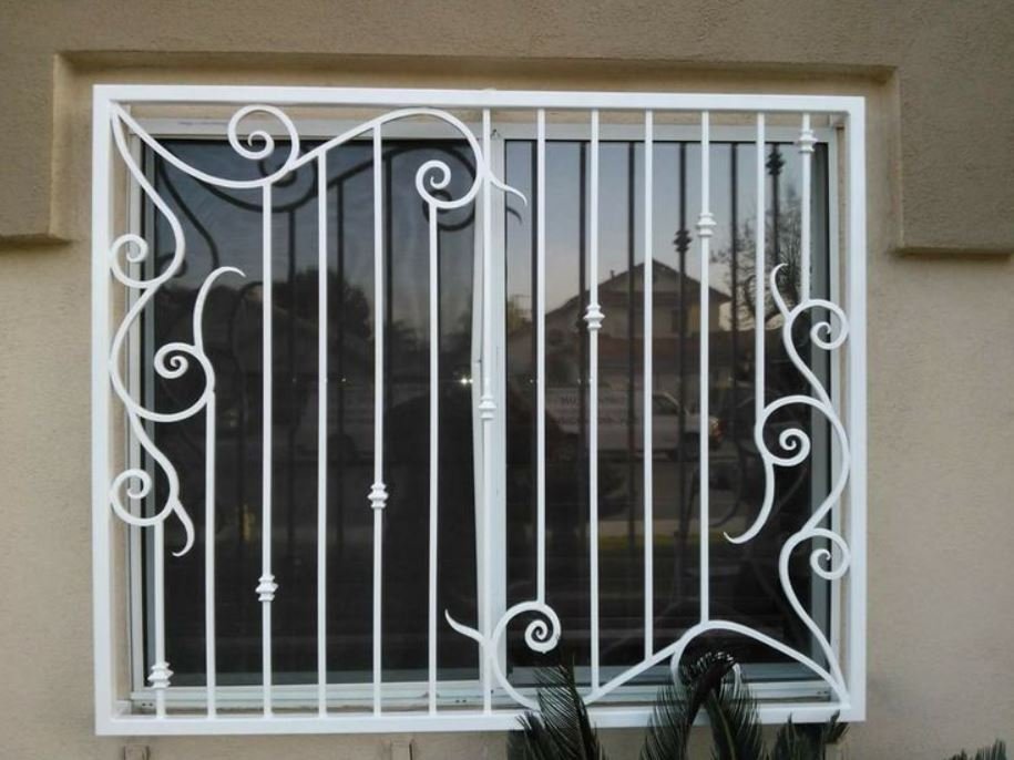 Forged security grill window design for modern houses