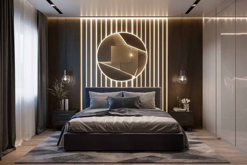 9 LED Panel Design Ideas for Small Bedroom