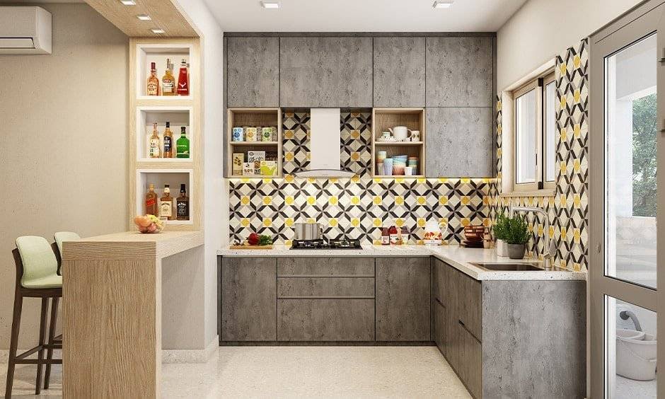 Kitchen With Breakfast Counter Designs