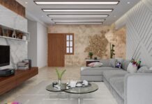 Simple Wall Tiles Design for Living Room for Indian Homes