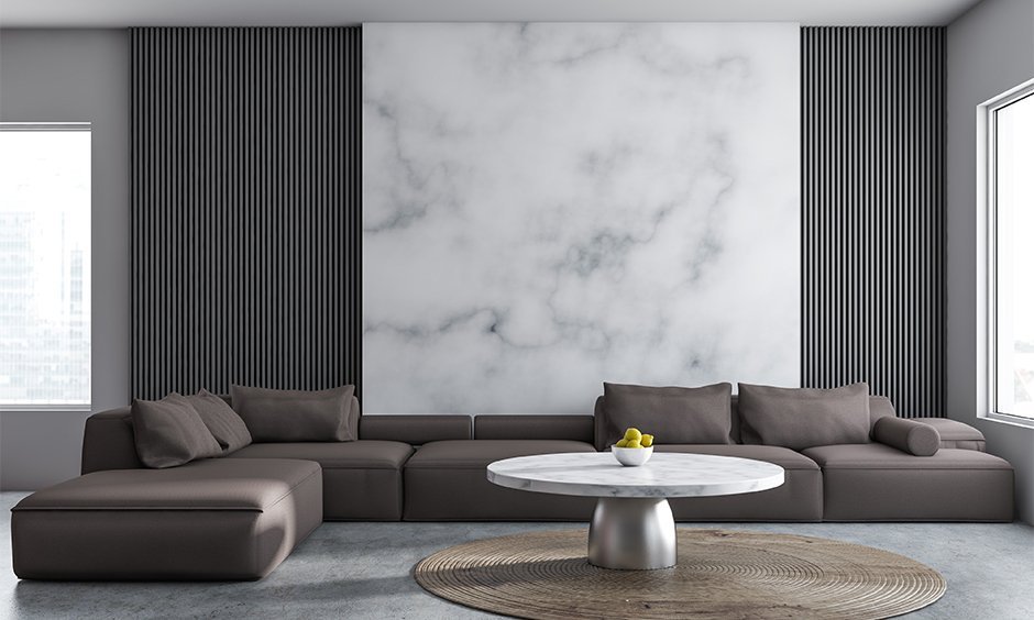Simple Wall Tiles Design for Living Room