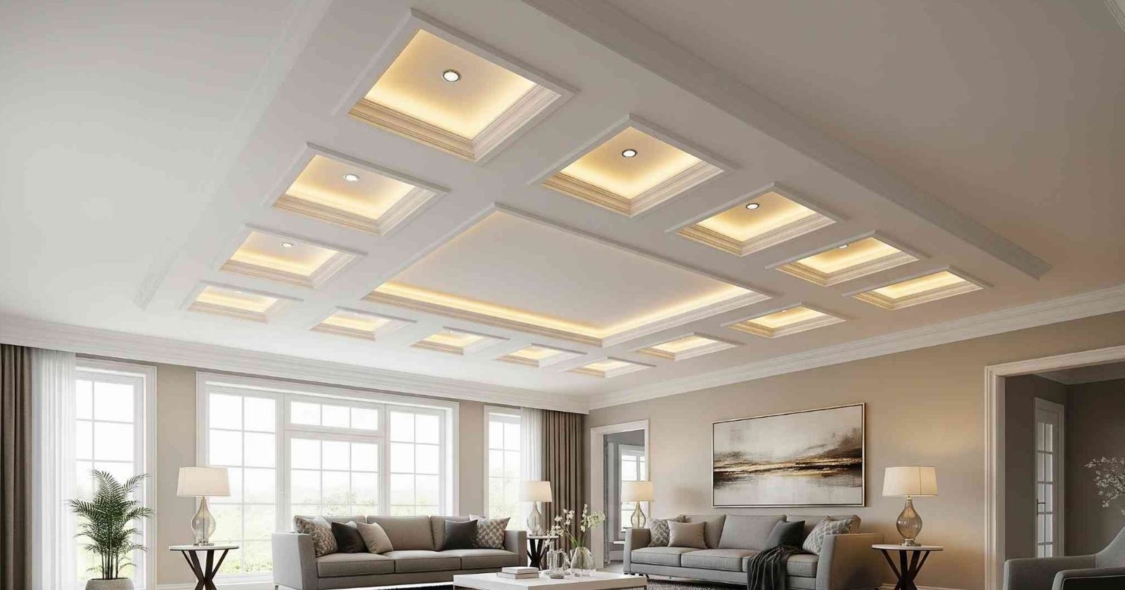 30 Living Room Modern Main Hall Fall Ceiling Design Ideas - Home Brightside