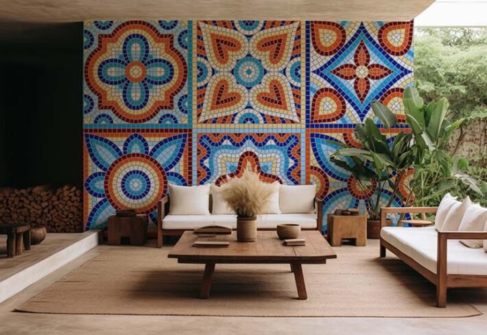 Moroccan-Style Patterned Tiles