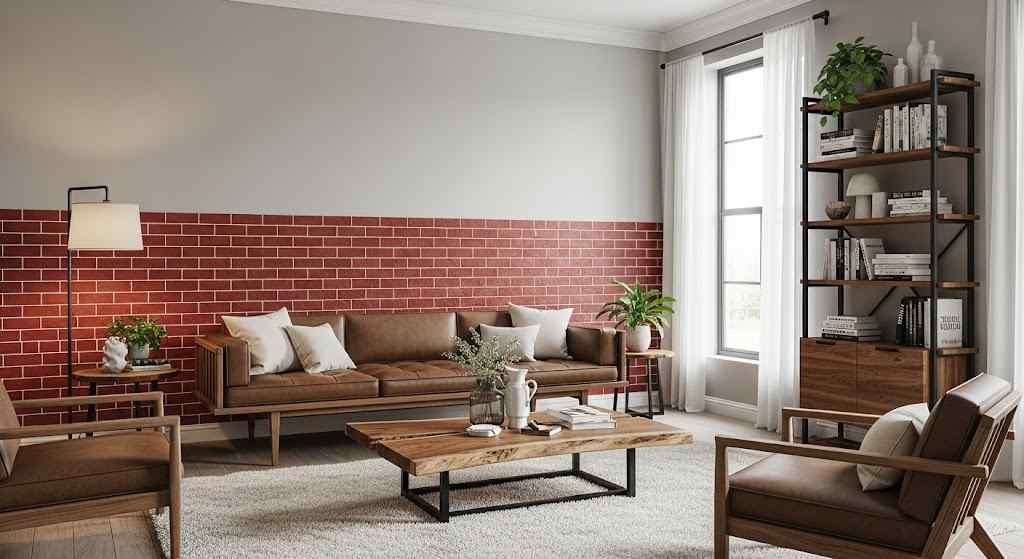 Red Brick Half Wall Tiles
