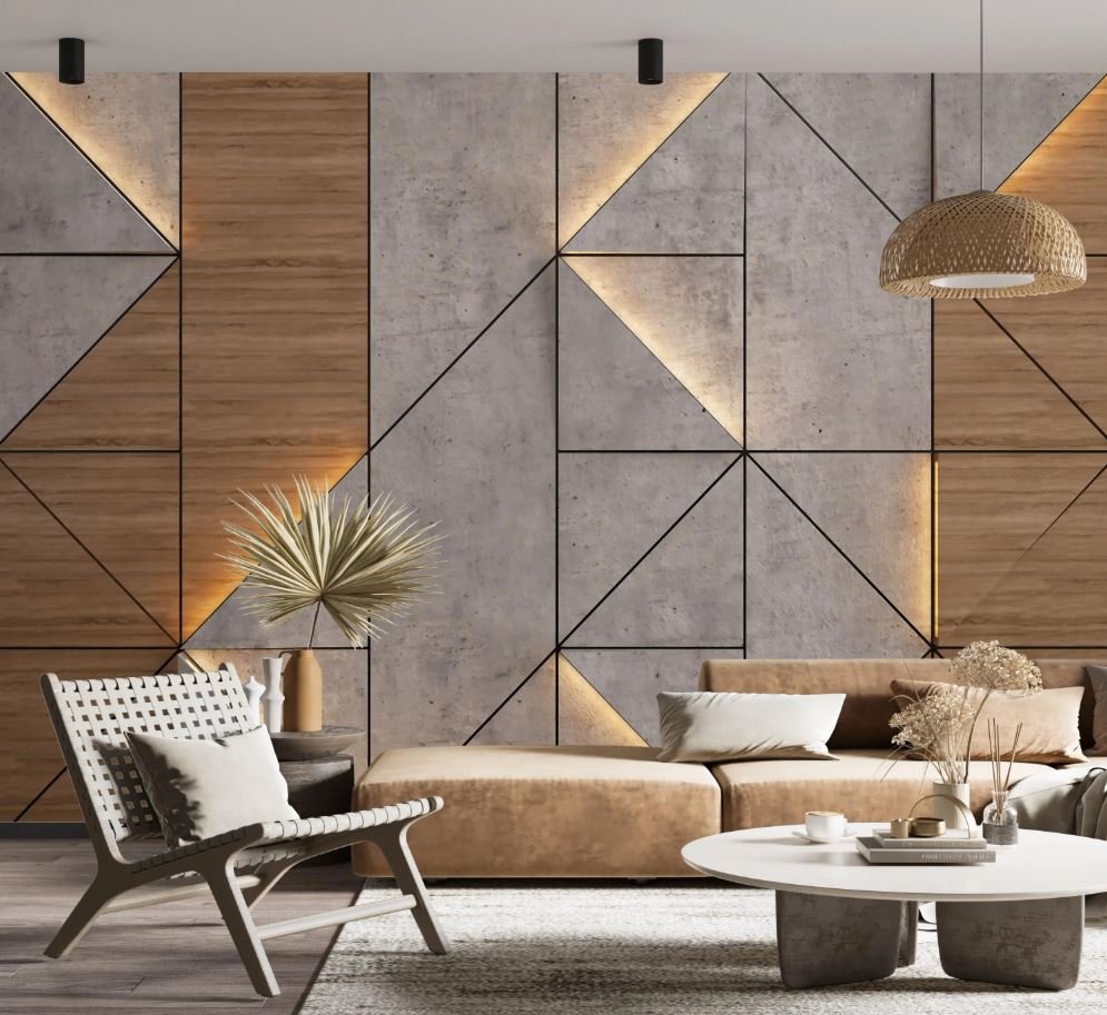 Wooden Finish Half Wall Tiles