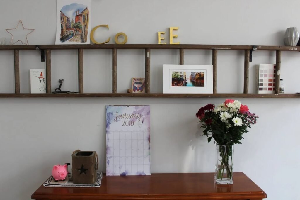 Reclaimed Ladder Decor