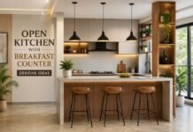 20 Open Kitchen with Breakfast Counter Designs Ideas Modern open kitchen with breakfast counter designs for stylish and functional homes