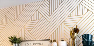 Handcrafted Floating Wooden Shelves Step-by-Step Installation for Blank Walls Handcrafted solid wood floating shelves mounted on a wall displaying decorative kitchenware and ceramics
