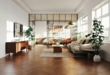 Space-Saving Studio Apartment Room Dividers and Multifunctional Partition Systems Modern studio apartment room divider and sliding glass partition system separating living and bedroom areas